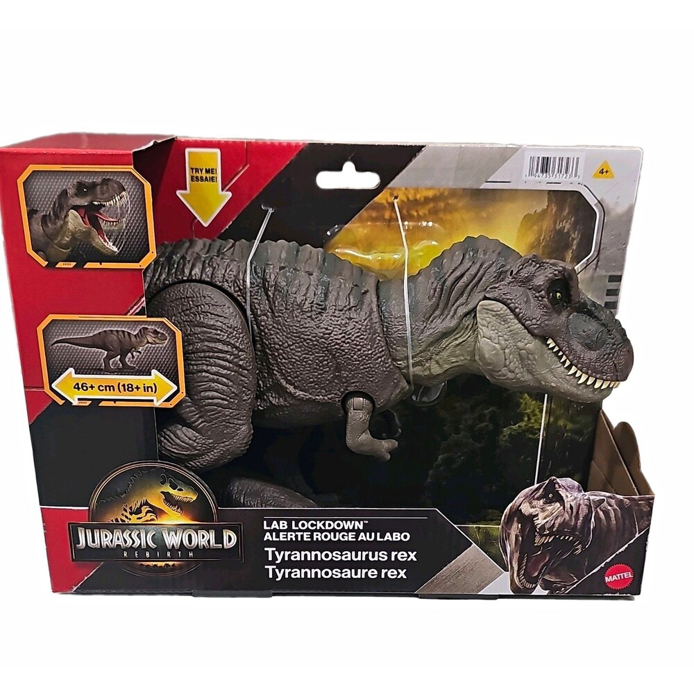 Mattel Jurassic World Rebirth Lab Lockdown Tyrannosaurus Rex T-Rex Figure NIB